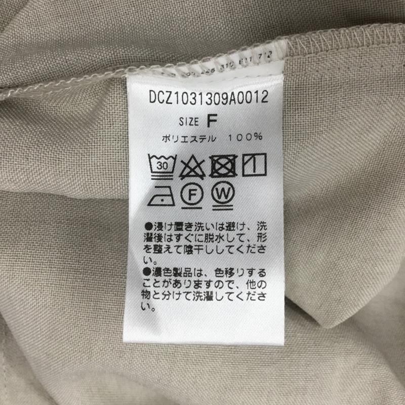 ディスコート Discoat ワンピース ロングスカート FREE 無地 ベージュ / ベージュ / レディース USED 古着 中古 10110793