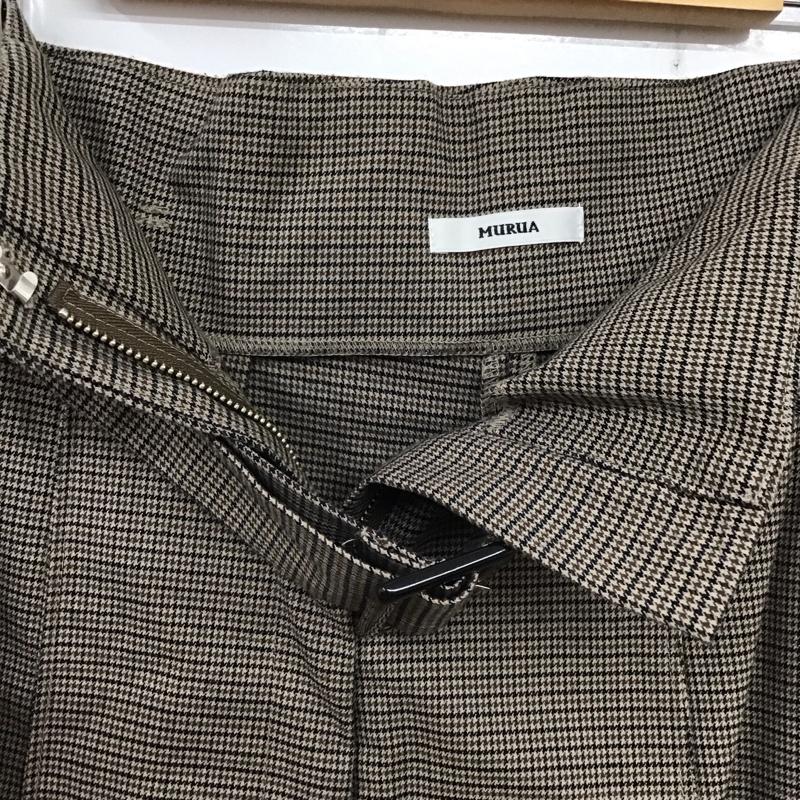 ムルーア MURUA パンツ スラックス 012050701401 ピンタックワイドパンツ M チェック マルチカラー / マルチカラー / レディース USED 古着 中古 10137828