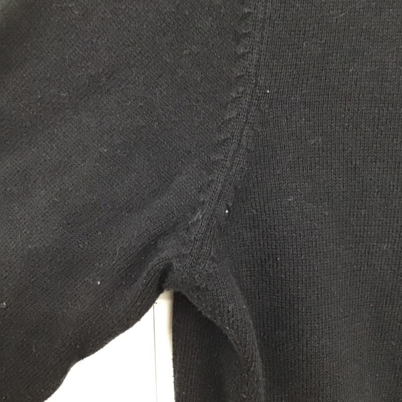 バーバリーブルーレーベル BURBERRY BLUE LABEL カーディガン 長袖 M 無地 黒 / ブラック / レディース USED 古着 中古 10129764