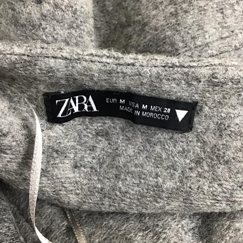 ザラ ZARA ニット、セーター 長袖 長袖ニットカットソー Vネックカットソー セーター M 無地 灰 / グレー / レディース USED 古着 中古 10118526