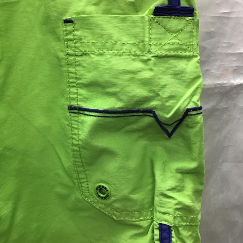 ディーゼル DIESEL パンツ ショートパンツ スイムパンツ M ロゴ、文字 薄緑 / ライトグリーン / X 紫 / パープル /  メンズ USED 古着 中古 10122600