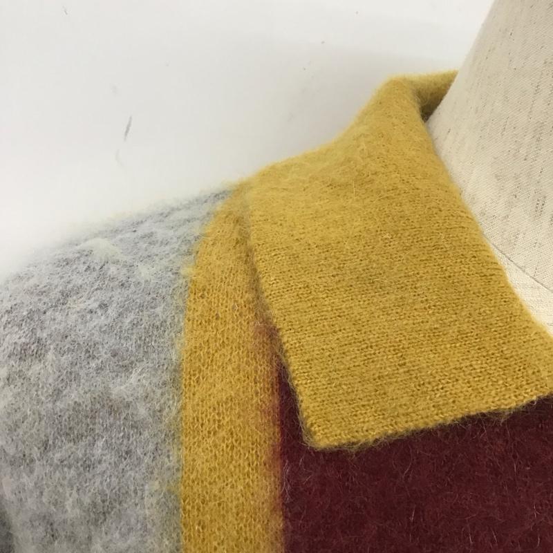 ビームスプラス BEAMS + ニット、セーター 長袖 モヘヤ M 無地 マスタード / マスタード / X 茶 / ブラウン / X 緑 / グリーン / X えんじ / ワインレッド / X 青 / ブルー / X 灰 / グレー / X 白 / ホワイト / メンズ USED 古着 中古 10111780