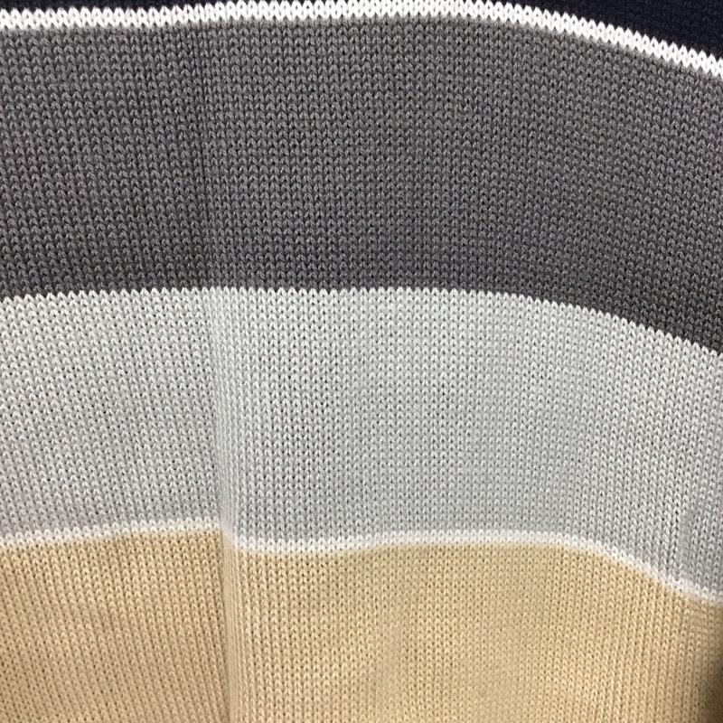 ダンヒル DUNHILL ニット、セーター 長袖 長袖ニットカットソー クルーネック セーター 90S イタリア製 40 ボーダー柄 マルチカラー / マルチカラー / メンズ USED 古着 中古 10131966