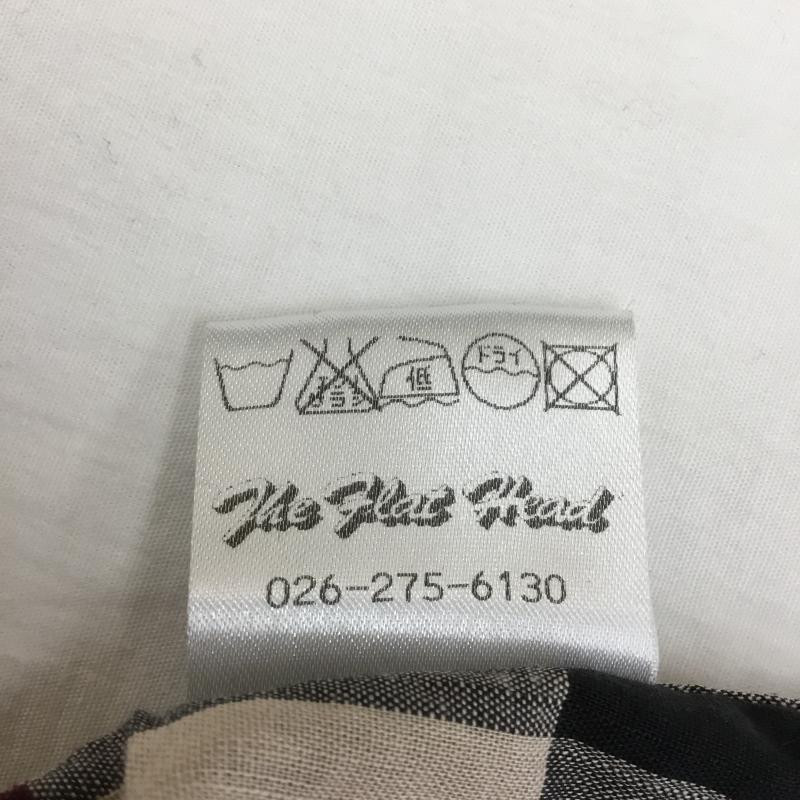 フラットヘッド The Flat Head シャツ、ブラウス 半袖 38 チェック 赤 / レッド / X 黒 / ブラック / X 白 / ホワイト / X 灰 / グレー / メンズ USED 古着 中古 10130862