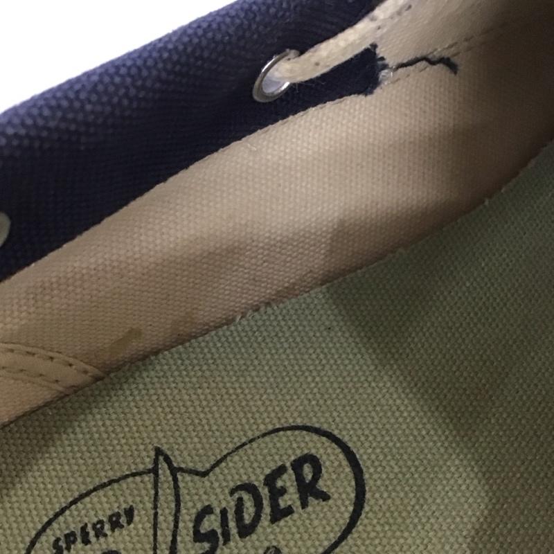 スペリー トップサイダー Sperry Top-Sider カジュアルシューズ カジュアルシューズ 13525763 デッキシューズ 8M 無地 紺 / ネイビー / X 白 / ホワイト / メンズ USED 古着 中古 10132456
