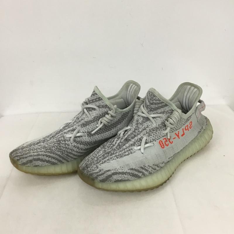 アディダス adidas スニーカー スニーカー B37571 YEEZY BOOST 350 V2 27.5cm 27.5cm ロゴ、文字 灰 / グレー / メンズ USED 古着 中古 10130773