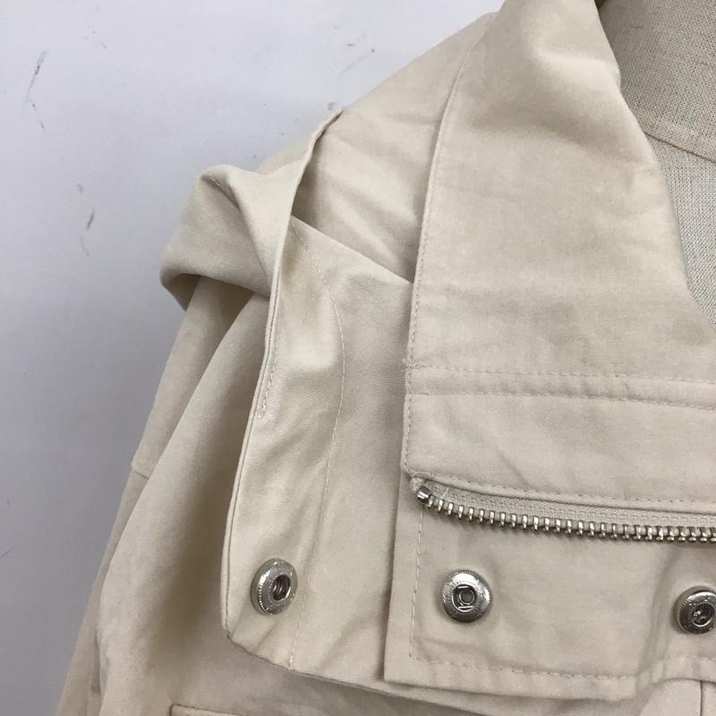 ムルーア MURUA ジャケット、上着 ジャケット、ブレザー 長袖ショートジャケット ジップアップパーカー フード付きジャケット FREE 無地 アイボリー / アイボリー / レディース USED 古着 中古 10120108