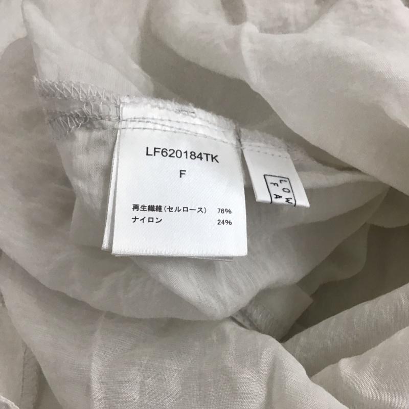ローリーズファーム LOWRYS FARM シャツ、ブラウス 長袖 シアーシャツ FREE 無地 灰 / グレー / レディース USED 古着 中古 10146753