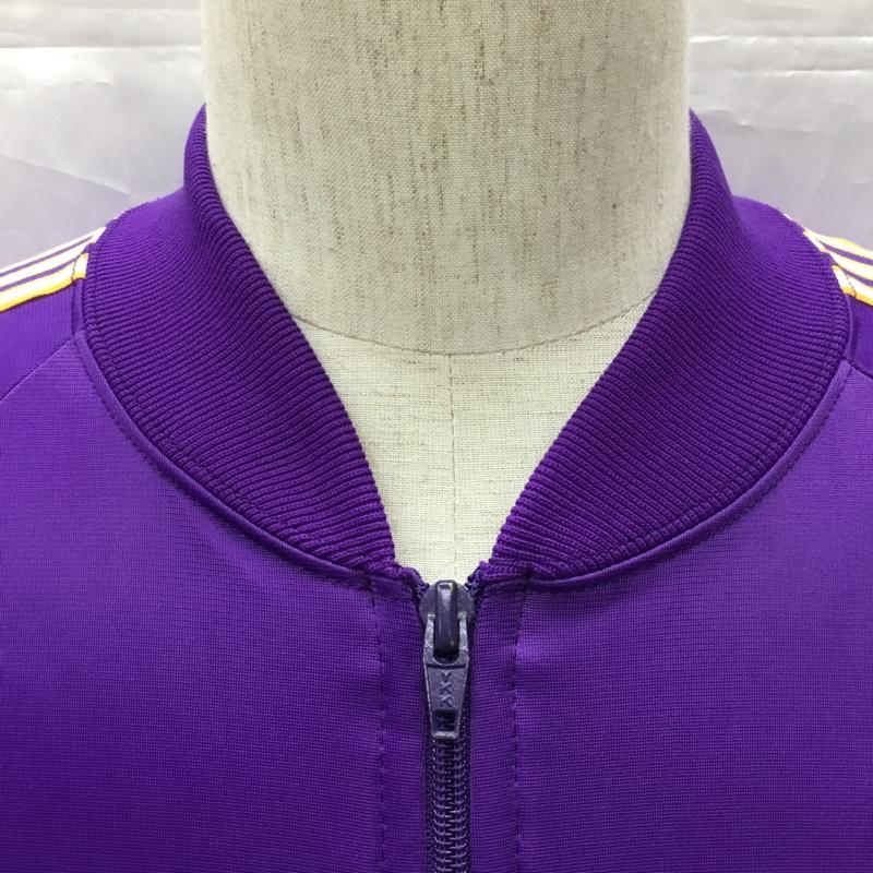 アディダス adidas ジャケット、上着 ジャンパー、ブルゾン ジップアップジャケット ジャージ 長袖ジャケット 古着 ヴィンテージ スポーツウェア 80s usa製 L ロゴ、文字 紫 / パープル / メンズ USED 古着 中古 10110999