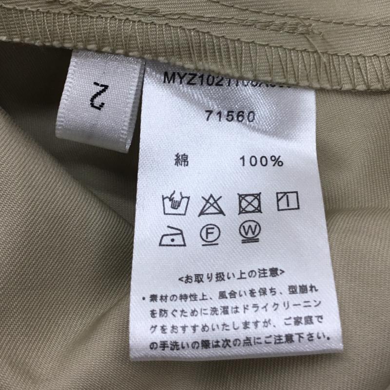 ミスティック mystic コート トレンチコート 2 無地 ベージュ / ベージュ / レディース USED 古着 中古 10137456