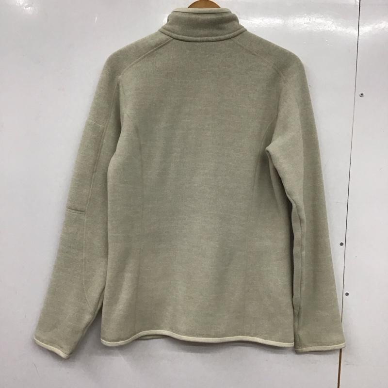 パタゴニア patagonia ジャケット、上着 ジャケット、ブレザー 25541fa14 ベターセータージャケット ジップアップジャケット スタンドカラー L ロゴ、文字 ベージュ / ベージュ / レディース USED 古着 中古 10138808