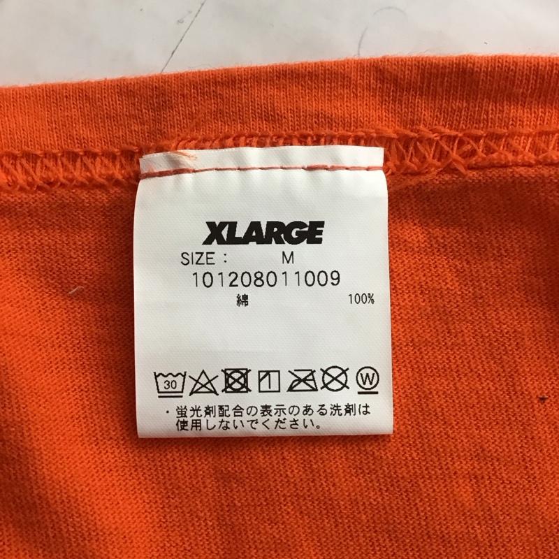 エクストララージ XLARGE Tシャツ 半袖 101208011009 バックプリント M ロゴ、文字 橙 / オレンジ / メンズ USED 古着 中古 10119830