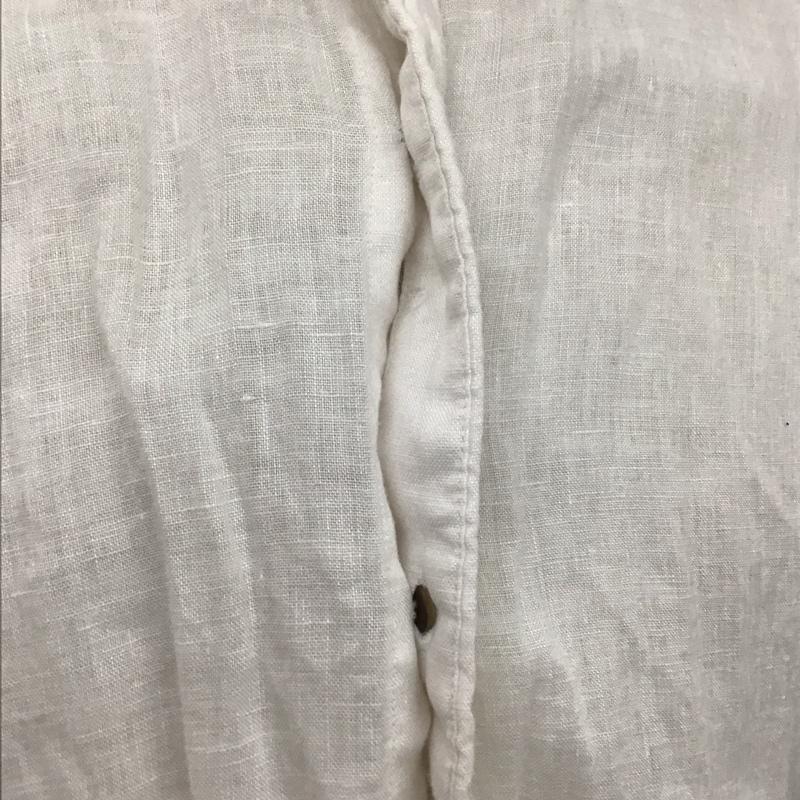ザラメン ZARA MAN シャツ、ブラウス 半袖 半袖シャツ カラーシャツ 半袖カットソー 無地シャツ M 無地 白 / ホワイト /  メンズ USED 古着 中古 10110389