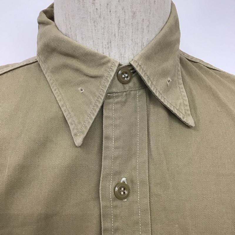 ビッグヤンク BIG YANK シャツ、ブラウス 半袖 半袖シャツ カラーシャツ 半袖カットソー 無地シャツ 無地 ベージュ / ベージュ /  メンズ USED 古着 中古 10108510