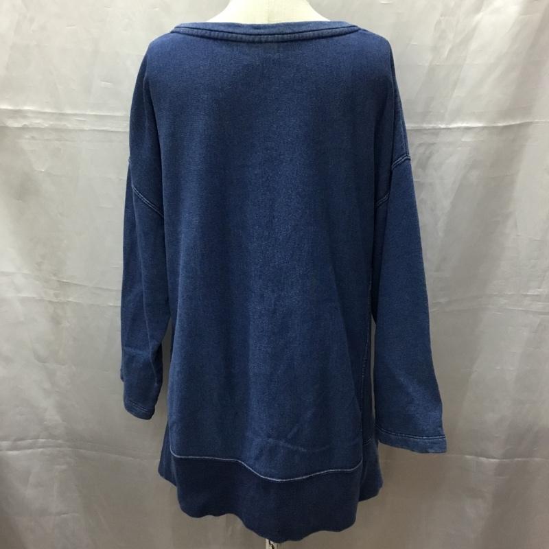 チャンピオン Champion トレーナー 長袖 CW-L004 スウェット L ワンポイント 紺 / ネイビー / レディース USED 古着 中古 10112901