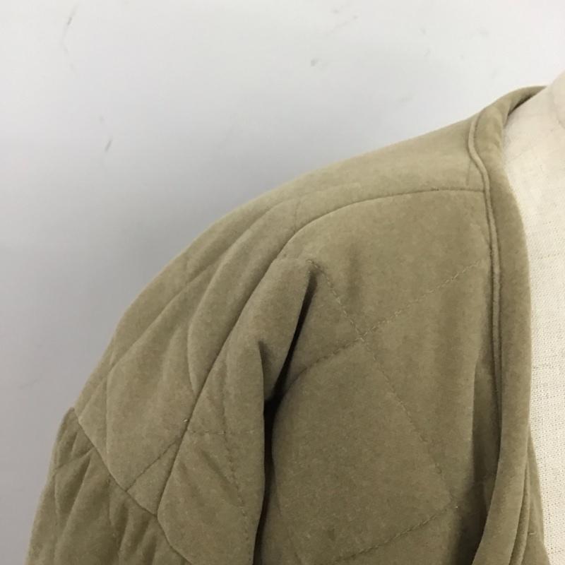 アルシーヴ archives コート コート一般 2503942 中綿キルトベルト付きコート ノーカラー M 無地 カーキ / カーキ / レディース USED 古着 中古 10120376