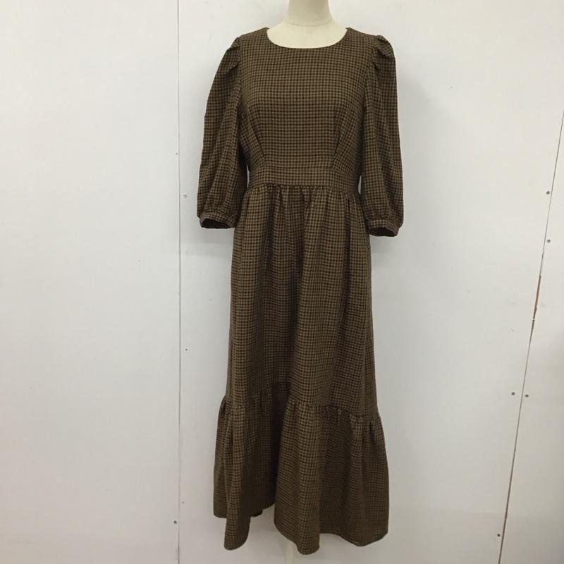 マウジー MOUSSY ワンピース ロングスカート 010dag30-5900 CHECKPUFFSLEEVEドレス ロングワンピース フレアスカート 1 チェック マルチカラー / マルチカラー / レディース USED 古着 中古 10112204