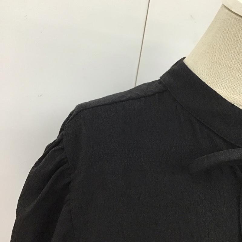 ヘザー Heather カットソー 長袖 長袖カットソー フレアシャツ プルオーバーシャツ FREE 無地 黒 / ブラック / レディース USED 古着 中古 10115910