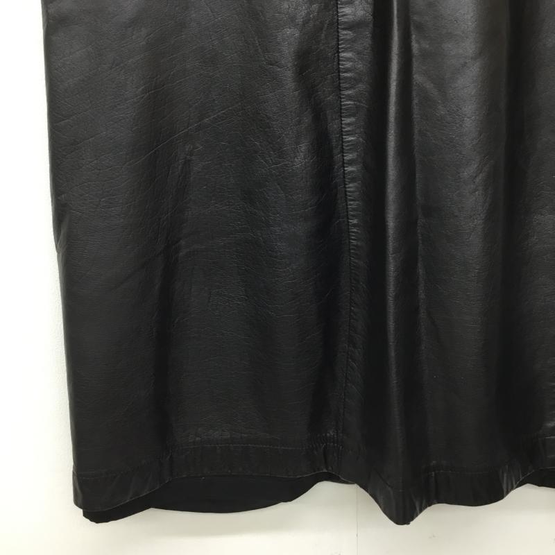 トリココムデギャルソン tricot COMME des GARSONS スカート ロングスカート レザースカート M 無地 黒 / ブラック / レディース USED 古着 中古 10137715