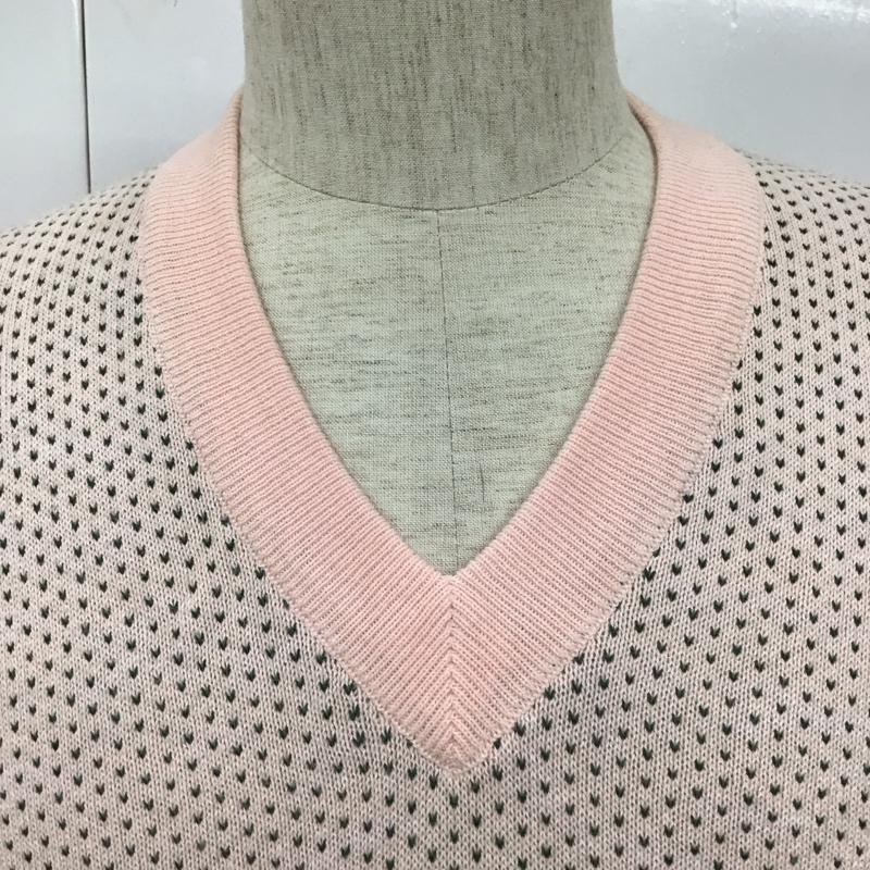 ユナイテッドアローズ UNITED ARROWS ベスト ベスト ニットベスト ノースリーブカットソー セーター Vネックカットソー M 総柄 緑 / グリーン / X 桃 / ピンク / メンズ USED 古着 中古 10111641