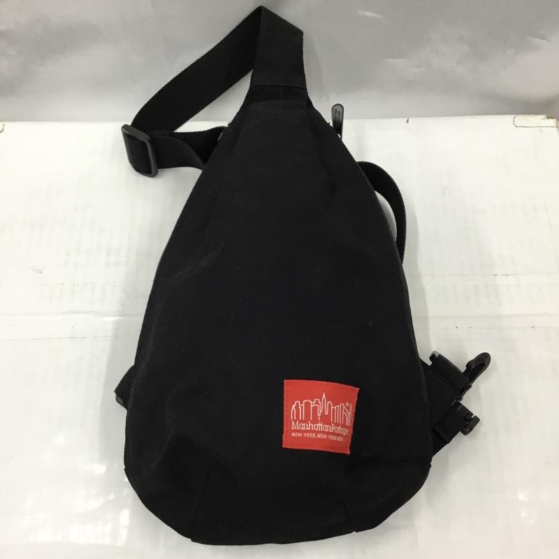 マンハッタンポーテージ Manhattan Portage ボディバッグ ボディバッグ ワンショルダー ロゴ、文字 黒 / ブラック / メンズ USED 古着 中古 10105779