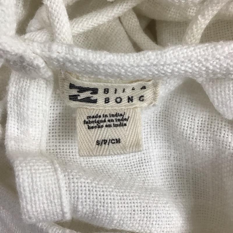 ビラボン BILLABONG カットソー 半袖 BA013-130 ショート丈 S 無地 白 / ホワイト /  レディース USED 古着 中古 10114244