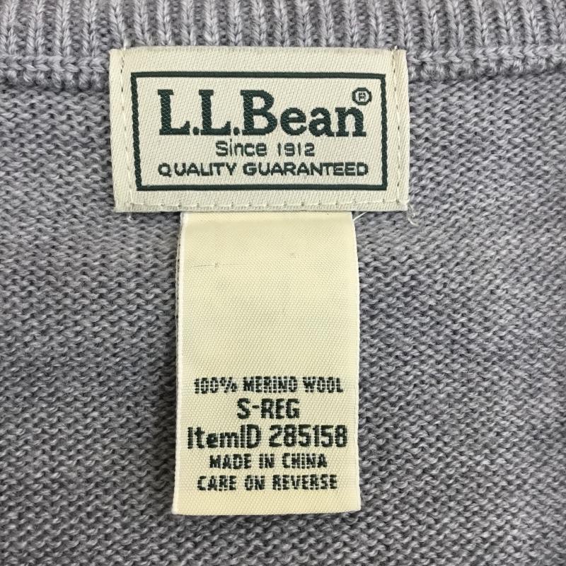 エルエルビーン L.L.Bean ニット、セーター 長袖 285158 S 無地 灰 / グレー / メンズ USED 古着 中古 10138373
