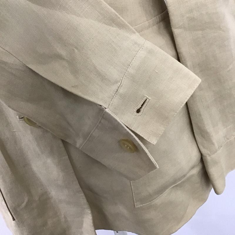 ブルックスブラザーズ BROOKS BROTHERS ジャケット、上着 ジャケット、ブレザー 346 麻 リネン 2 無地 ベージュ / ベージュ / レディース USED 古着 中古 10123049