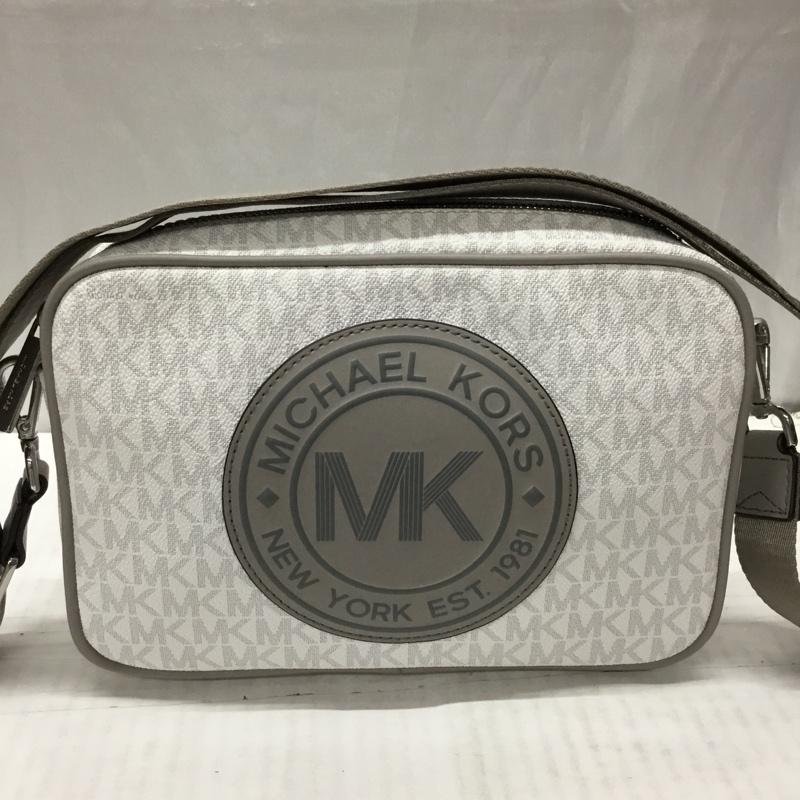 マイケルコース MICHAEL KORS ショルダーバッグ ショルダーバッグ 35F9SF0C3B ロゴ 総柄 白 / ホワイト / X 灰 / グレー / レディース USED 古着 中古 10111820