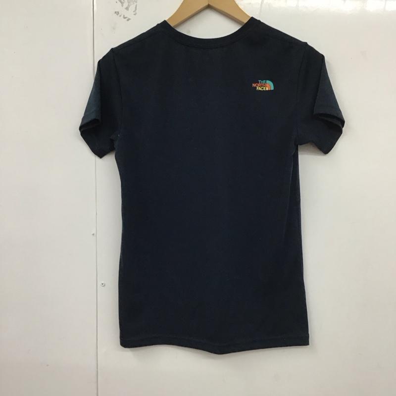 ザノースフェイス THE NORTH FACE Tシャツ 半袖 NTW31601 M ロゴ、文字 紺 / ネイビー / レディース USED 古着 中古 10129502