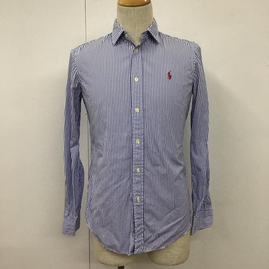 ポロラルフローレン POLO RALPH LAUREN シャツ、ブラウス 長袖 長袖シャツ カラーシャツ ストライプシャツ 長袖カットソー 6 ストライプ 白 / ホワイト / X 水色 / ライトブルー /  メンズ USED 古着 中古 10110774