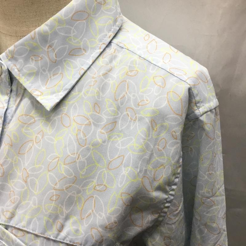 モンベル mont-bell シャツ、ブラウス 長袖 1114496 WIC ライト プリント ロングスリーブシャツ M 総柄 水色 / ライトブルー / レディース USED 古着 中古 10107449