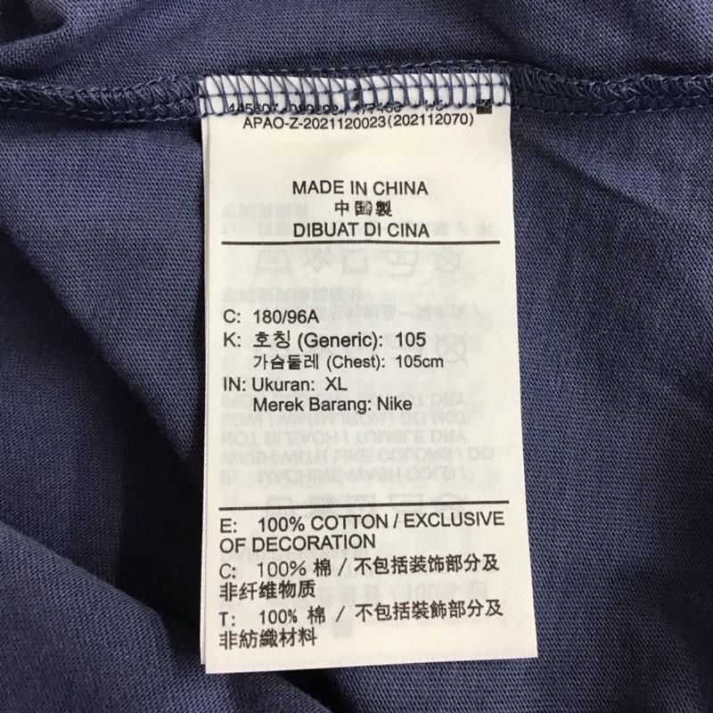 エアジョーダン AIR JORDAN Tシャツ 半袖 cj0922-491 バスケットボールウェアジャンプマン 半袖カットソー スポーツウェア XL プリント 紺 / ネイビー / メンズ USED 古着 中古 10107244
