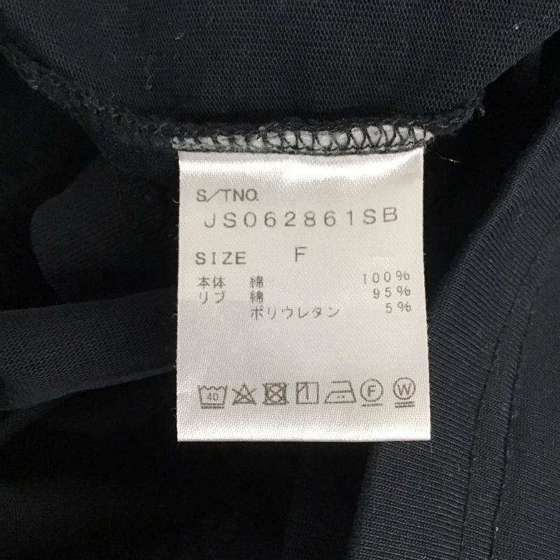 ジーナシス JEANASIS Tシャツ 半袖 FREE 無地 黒 / ブラック / レディース USED 古着 中古 10134600