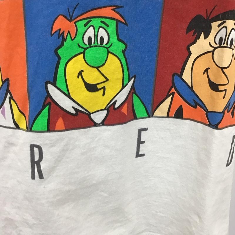 古着 USED Tシャツ 半袖 theflintstones 1991年 コピーライト 半袖カットソー プリントTシャツ 古着 ヴィンテージ L キャラクター 白 / ホワイト / メンズ USED 古着 中古 10107006