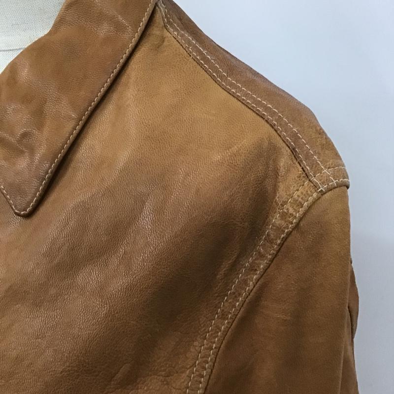 古着 USED ジャケット、上着 レザージャケット STUDIO MODERN 42 無地 茶 / ブラウン / レディース USED 古着 中古 10105706