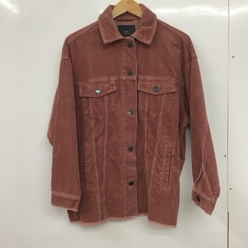 ザラ ZARA ジャケット、上着 ジャケット、ブレザー 8372 227 645 コーデュロイ XS 無地 桃 / ピンク / レディース USED 古着 中古 10138627