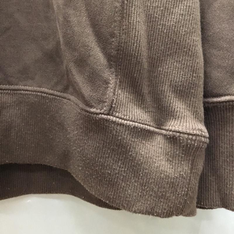 インヘリット INHERIT トレーナー 長袖 18-070-720-5000-3-0 フェイクスウェードロングスリーブTシャツ M 無地 茶 / ブラウン /  メンズ USED 古着 中古 10119005