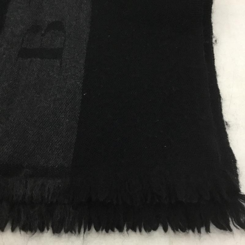 バーバリーブラックレーベル BURBERRY BLACK LABEL マフラー マフラー ロゴ、文字 黒 / ブラック / メンズ USED 古着 中古 10138547