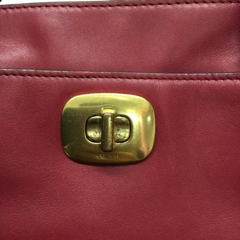 コーチ COACH トートバッグ トートバッグ 25365 無地 えんじ / ワインレッド / レディース USED 古着 中古 10118921