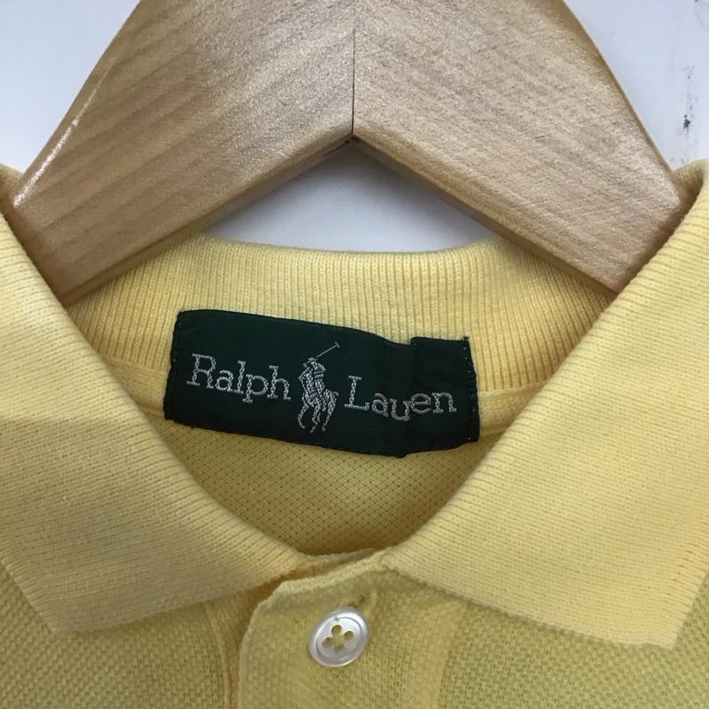 ラルフローレン RALPHLAUREN ポロシャツ 半袖 L 無地 黄 / イエロー / レディース USED 古着 中古 10136447