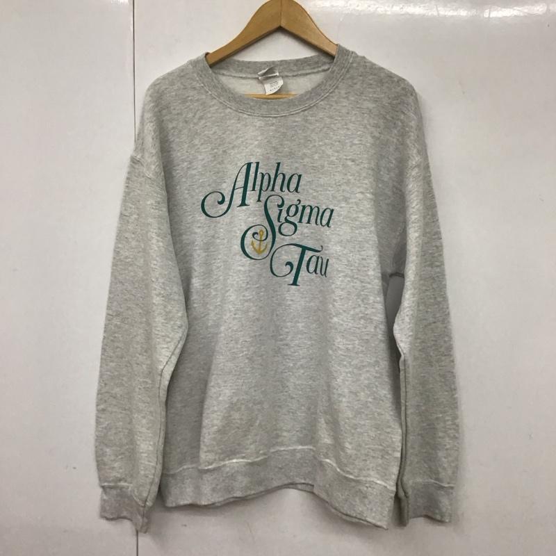 ギルダン GILDAN トレーナー 長袖 M プリント 灰 / グレー / メンズ USED 古着 中古 10130161
