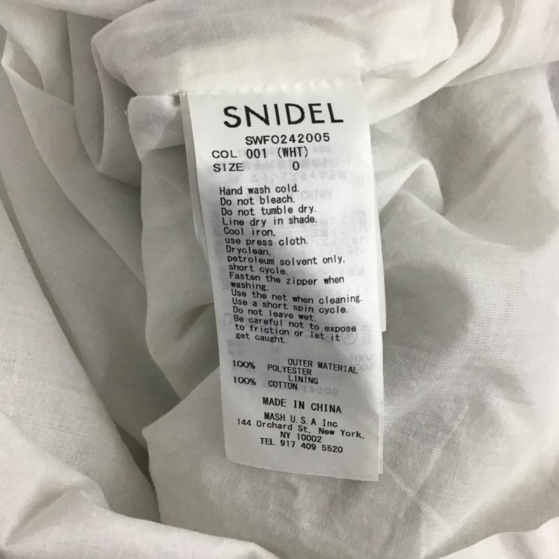 スナイデル SNIDEL ワンピース ロングスカート ノースリーブワンピース ロングスカート フレアスカート 0 プリント 白 / ホワイト / X 黒 / ブラック / レディース USED 古着 中古 10137558