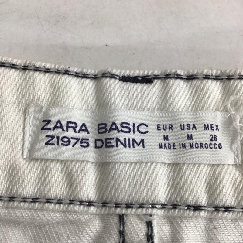 ザラ ZARA スカート ミニスカート M 無地 白 / ホワイト /  レディース USED 古着 中古 10133635