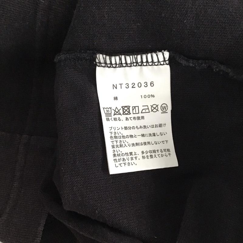 ザノースフェイス THE NORTH FACE Tシャツ 半袖 nt32036 Tシャツ 半袖カットソー プリントTシャツ S ロゴ、文字 黒 / ブラック / メンズ USED 古着 中古 10134596