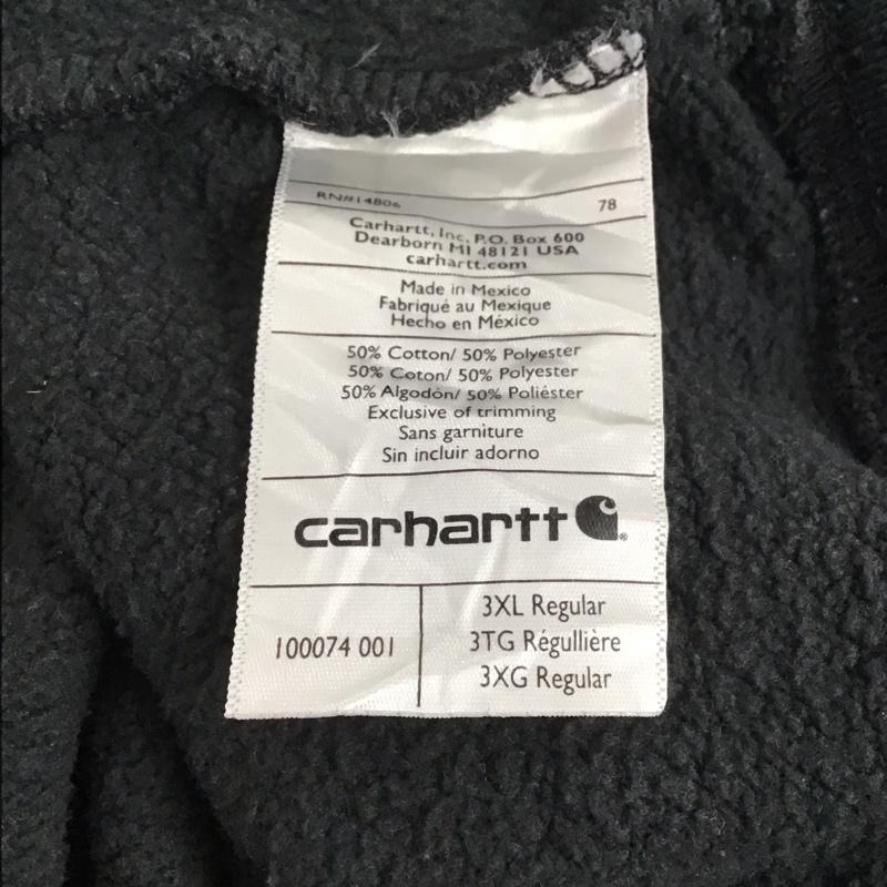 カーハート Carhartt パーカー 長袖 長袖パーカー プルオーバーパーカー スウェット ロゴ、文字 黒 / ブラック / メンズ USED 古着 中古 10141928