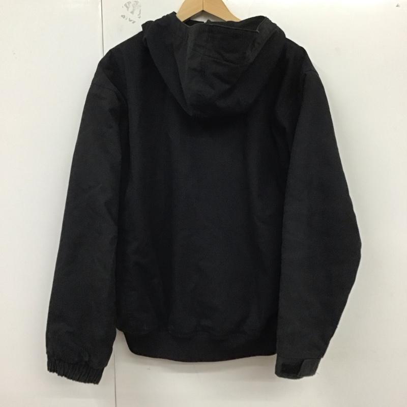 コロンビア Columbia ジャケット、上着 ジャケット、ブレザー ジップアップジャケット パーカージャケット アウター L ロゴ、文字 黒 / ブラック /  メンズ USED 古着 中古 10128635
