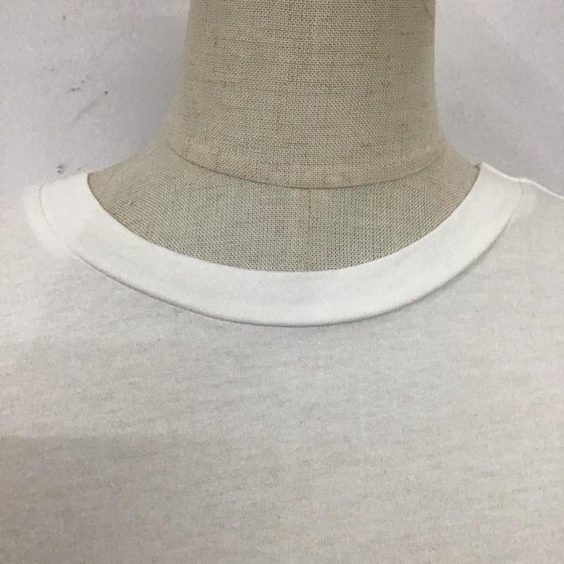 ザラ ZARA TRAFALUC Tシャツ 半袖 5580 302 020 リメイク風 クルーネック ロゴ M 白 / ホワイト / レディース USED 古着 中古 10113487