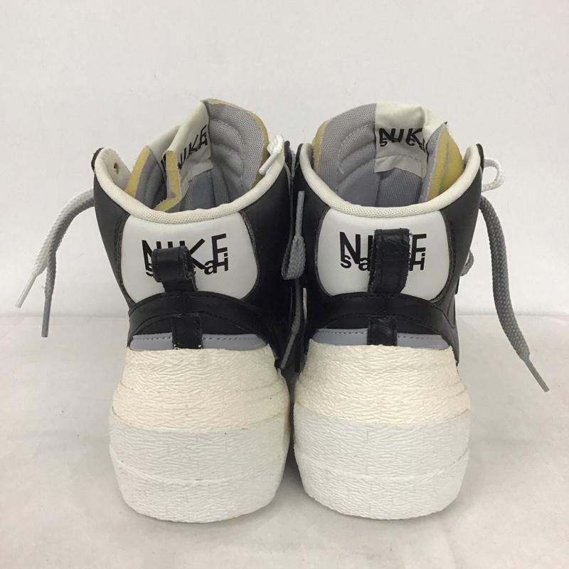 ナイキ NIKE スニーカー スニーカー BV0072-002 BLAZER MID SACAI 28cm 箱有 28.0cm ロゴ、文字 黒 / ブラック / X 白 / ホワイト / X 灰 / グレー / メンズ USED 古着 中古 10132472