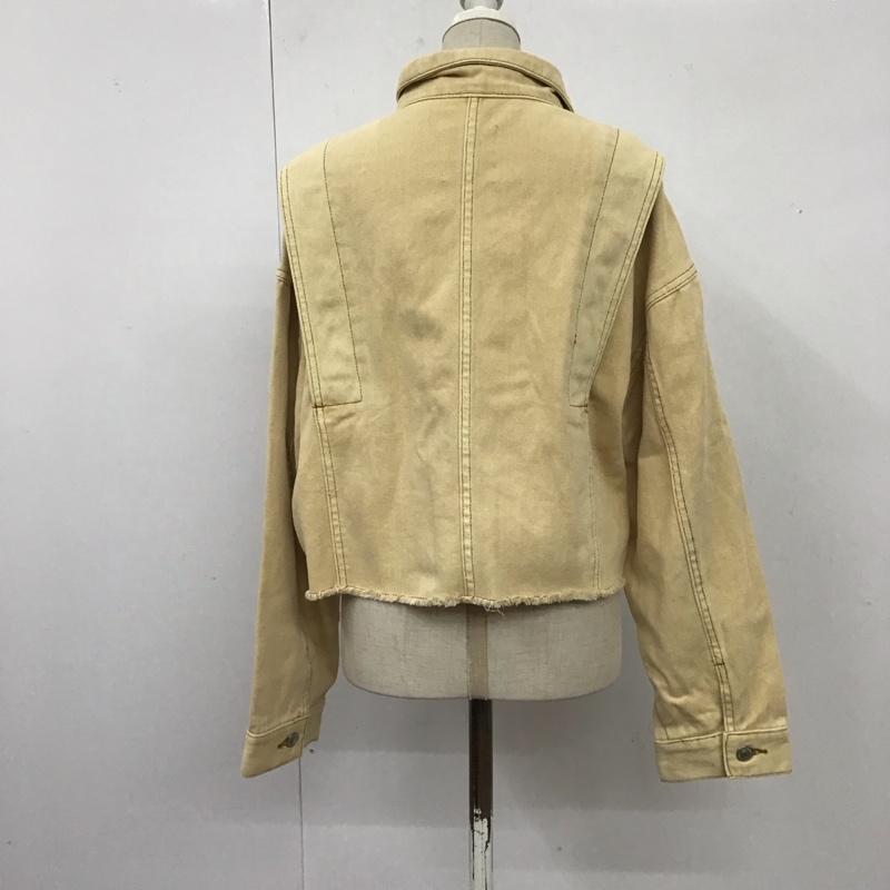 ザラ ZARA ジャケット、上着 ジャケット、ブレザー 1224 043 623 クロップド丈 XS 無地 アイボリー / アイボリー / レディース USED 古着 中古 10117389